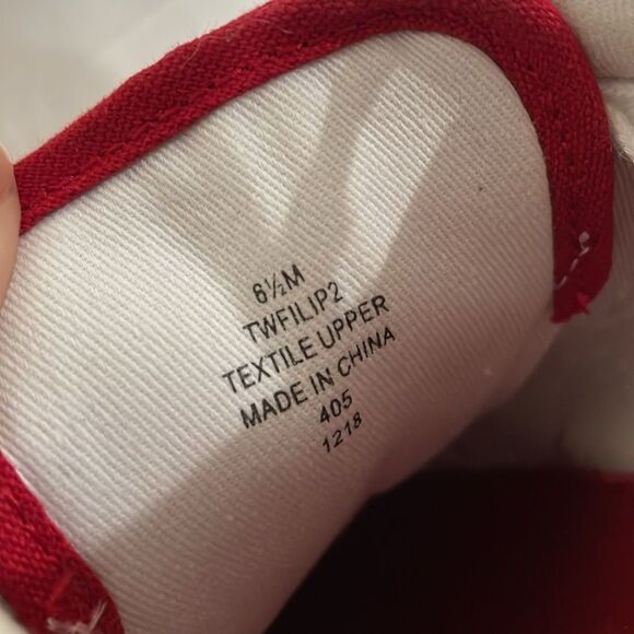 Tommy Hilfiger Sneakers Women’s 6.5 Red Espadrille Shore - Picture 7 of 7